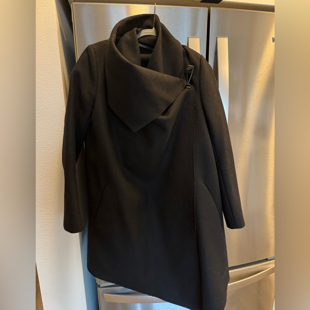 Black All Saints Wool Coat